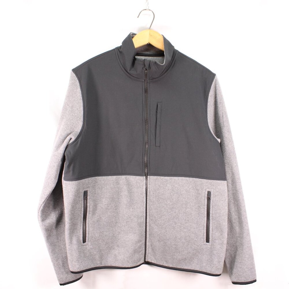 Wind River Grey Zip Up Fleece Sweater Original Tags Mens Size Medium